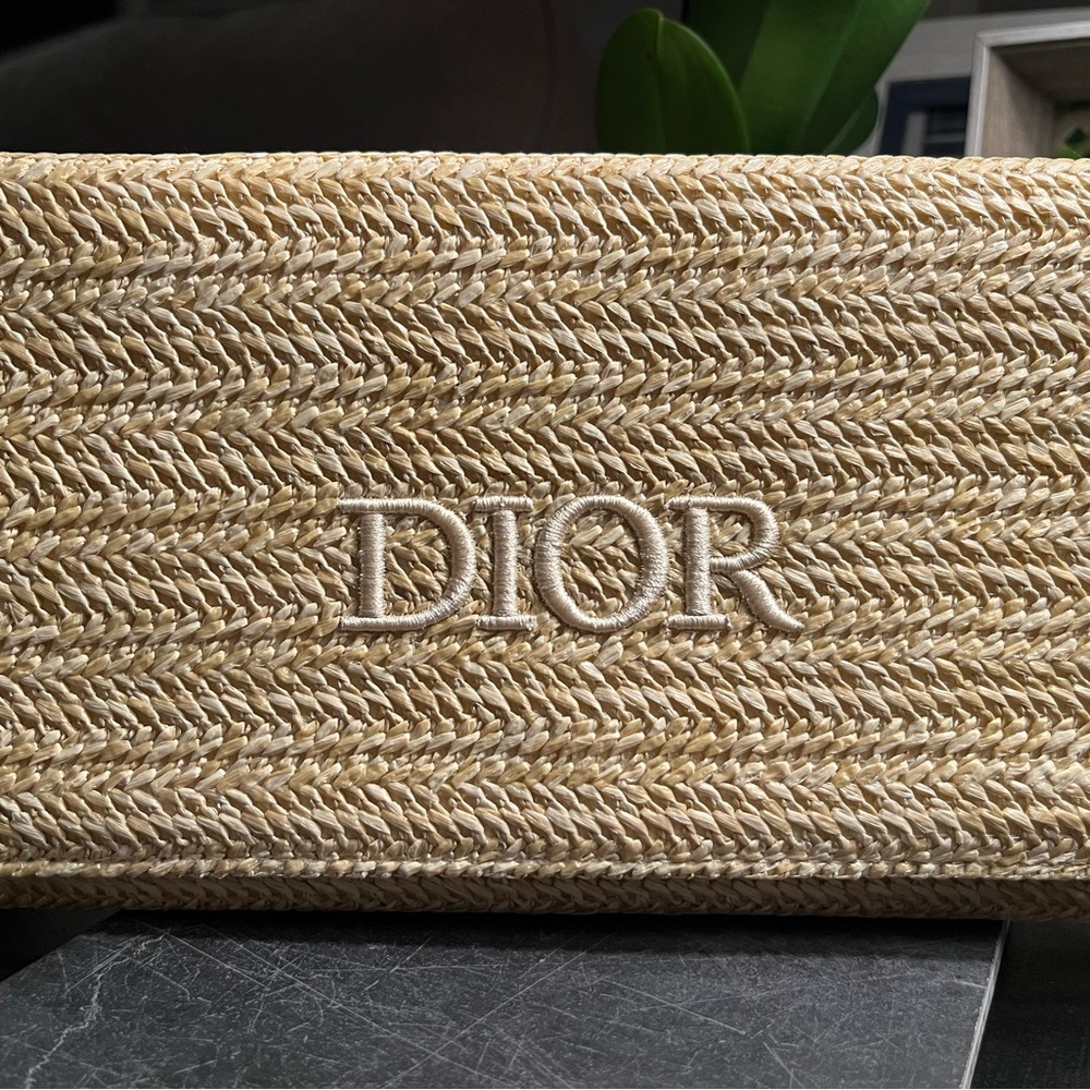 Dior Natural Woven Clutch